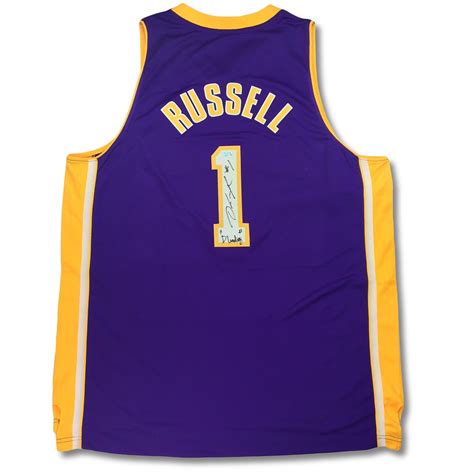 Lot Detail - D’Angelo Russell Autographed Lakers Rookie Away Jersey w ...