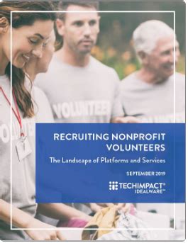 Recruiting Nonprofit Volunteers: The Landscape of Platforms and Services