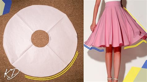 HOW TO: MAKE FULL CIRCLE SKIRT PATTERN | KIM DAVE - YouTube