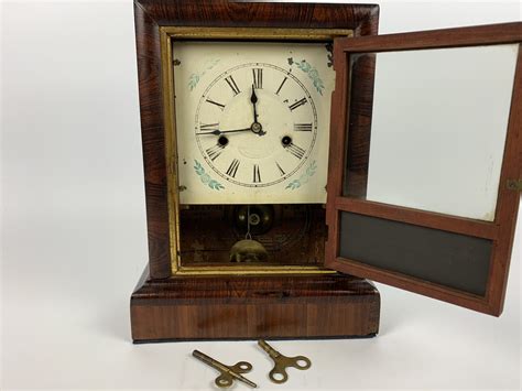 Late 1800's Ansonia Wood Framed Mantle Clock | City Mouse Antiques