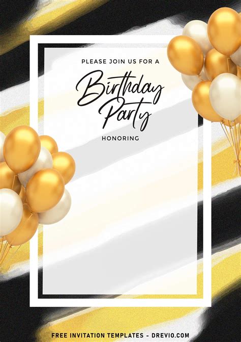 Printable Birthday Invite Template