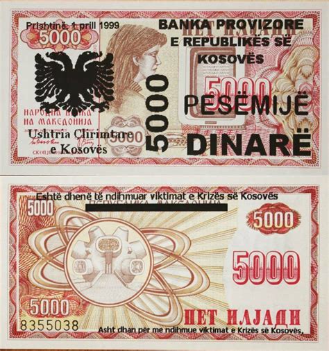 Banknote World Educational > Kosovo > Kosovo 5,000 Dinare Banknote ...