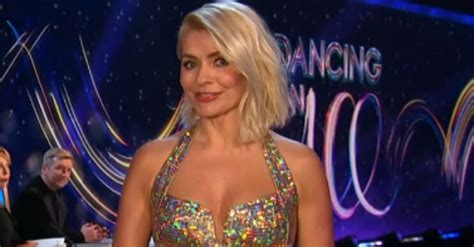 Holly Willoughby dazzles in plunging gown for Dancing On Ice Movie Week