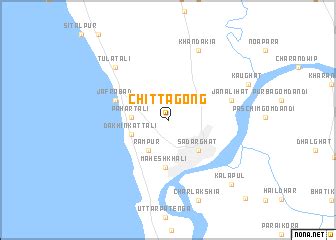 Chittagong (Bangladesh) map - nona.net