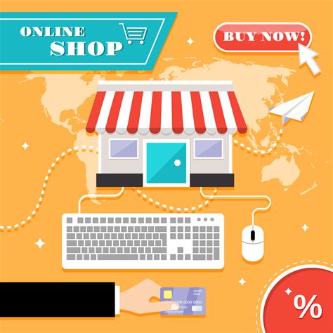 Online shopping concept 454846 Vector Art at Vecteezy