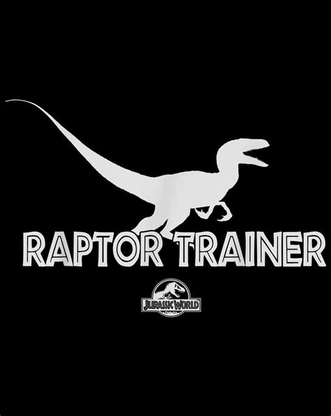 Jurassic World Raptor Trainer Silhouette Graphic Digital Art by Frank Nguyen