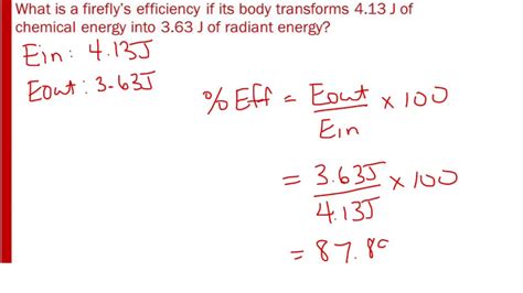 Formula For Efficiency