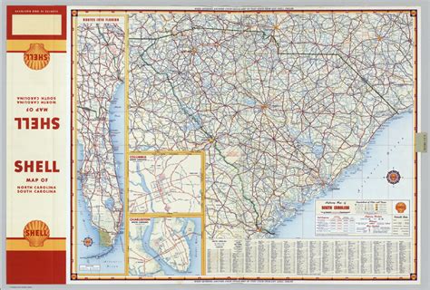 Shell Highway Map of South Carolina. - David Rumsey Historical Map ...