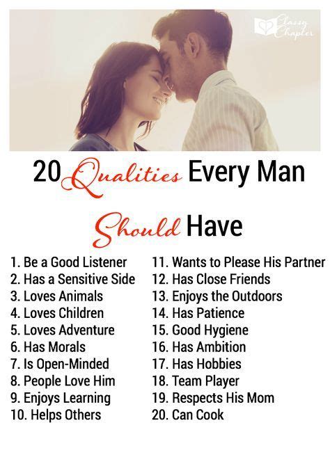 20 Qualities Every Man Should Have | Marriage tips, Godly relationship, Marriage advice