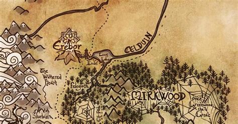 Bíld's Map (Mirkwood to Erebor) | The Laurelin Archives