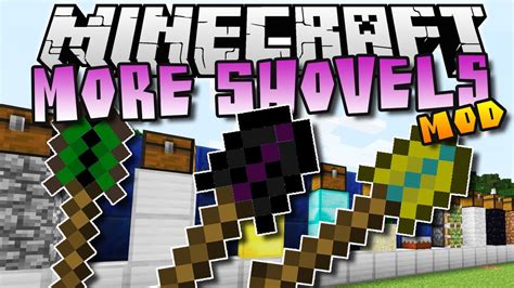 Minecraft: MORE SHOVELS! - Mod Showcase - YouTube