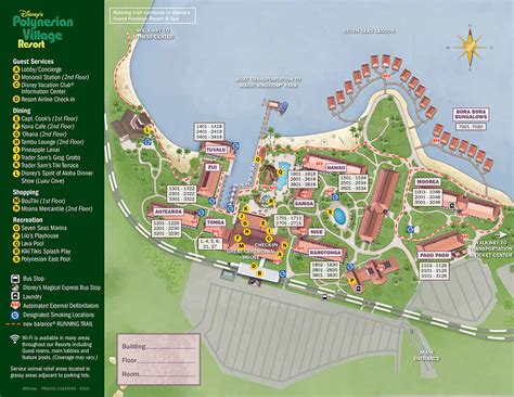 Disney's Polynesian Resort Map - wdwinfo.com