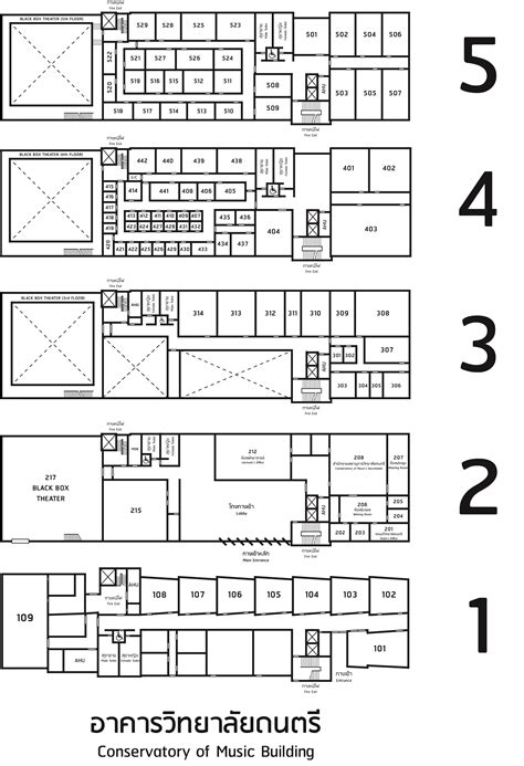 Rangsit University, Building 17 Floor Plan | Floor plans, How to plan, Blueprints