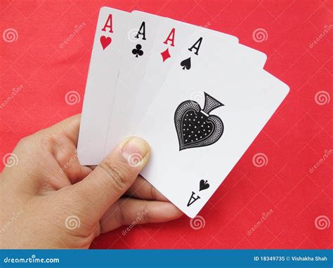 Playing Cards-Aces stock image. Image of aces, holding - 18349735