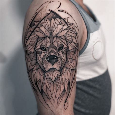 Lion line work tattoo | Line work tattoo, Tattoos, Lion tattoo