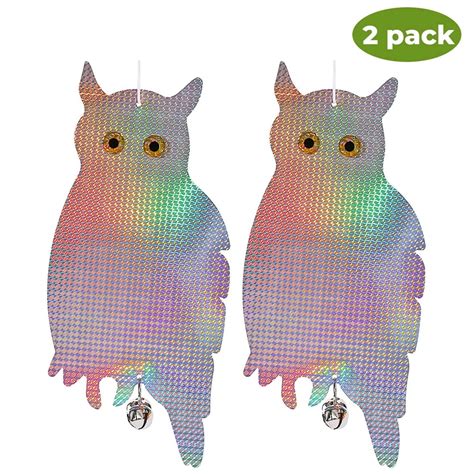 2 Pack Owl Insect Repellent Control Frightening Device-Hanging ...