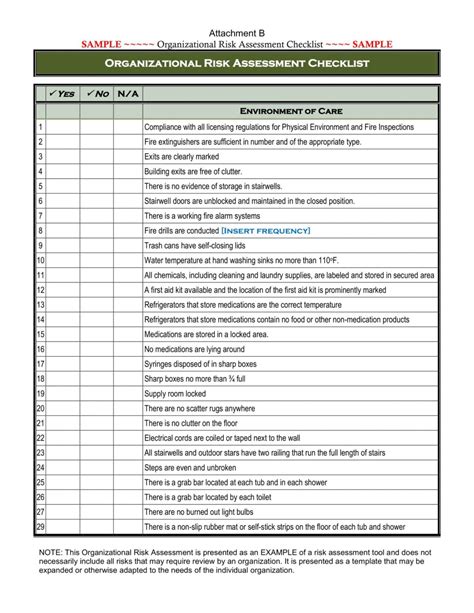 10 Risk Management Checklist Examples Pdf Examples Risk Assessment ...