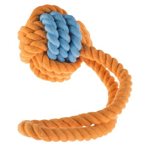 Rubber Rope and Ball Dog Toy