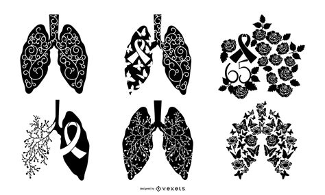 Cystic Fibrosis Awareness Silhouette Collection Vector Download