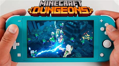 Minecraft Dungeons Gameplay on Nintendo Switch Lite - YouTube