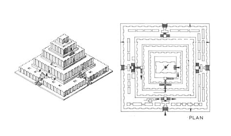 How To Draw A Ziggurat Step By Step