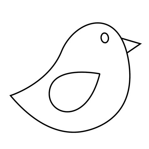 Simple Bird Outline - ClipArt Best