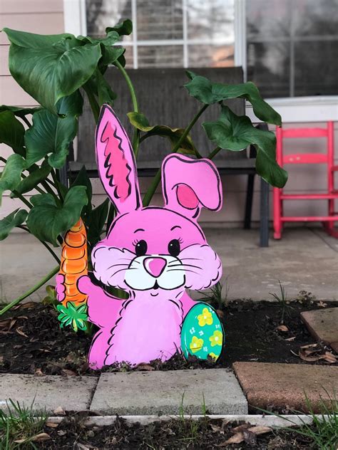 Easter Yard Art-Easter Yard Decor Easter Bunny Outdoor | Etsy