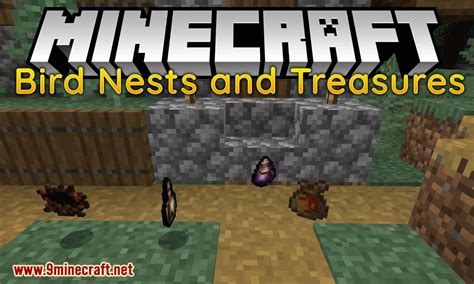 Bird Nests and Treasures Mod (1.16.5, 1.15.2) - Random Collectable Treasure - 9Minecraft.Net