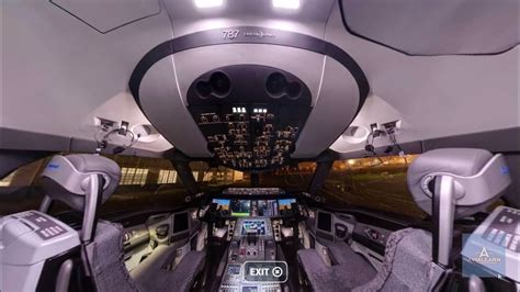 360° Cockpit View Boeing 787 Dreamliner - YouTube