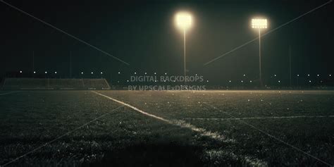 Night Football Field Backdrop V2, Set of 5, Stadium Photography Sports Teams Background Overlays ...