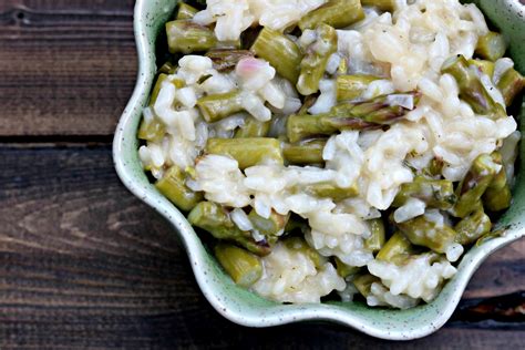 Lemon Parmesan Asparagus Risotto ~ Sweet Beginnings Blog