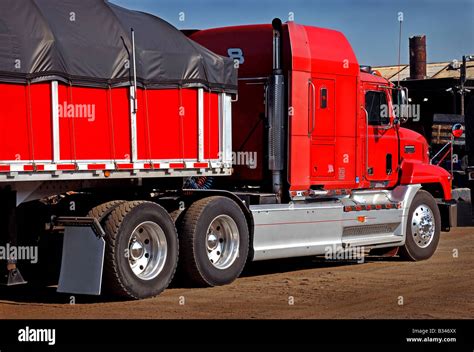 Big Red Truck High Resolution Stock Photography and Images - Alamy