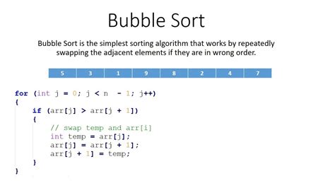 Bubble Sort Algorithm with Practical Example - YouTube