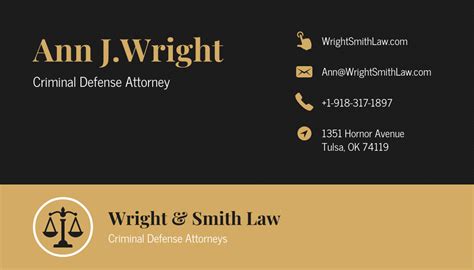 Lawyer Business Cards Templates – PARAHYENA