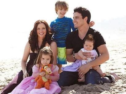 The husband and wife couple, Nathan West and Chyler Leigh along with their three children Lexie ...