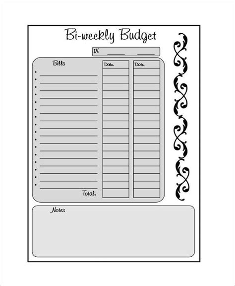 Biweekly Budget Template - 10+ Word, PDF Documents Download | Free ...