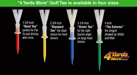 4 Yards More Golf Tees >> $5.95