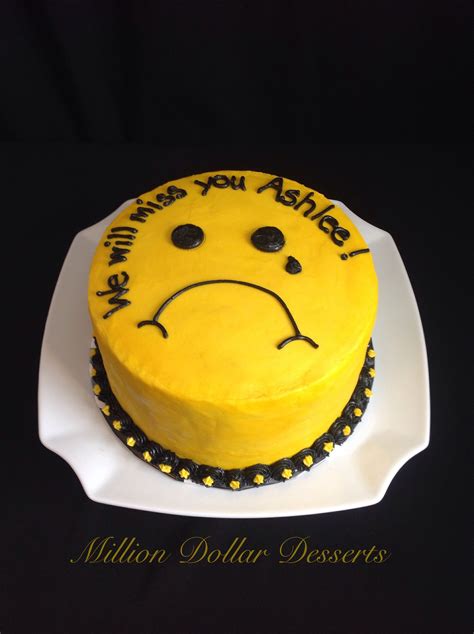 Sad Face Farewell Cake #MillionDollarDesserts | Special Occasion Cakes ...