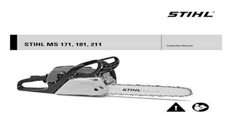 STIHL MS 171, 181, 211 - Shell MS 171.pdf · STIHL MS 171, 181, 211 ...