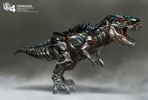 Transformers 4 Dinobots Concept Art By Wesley Burt