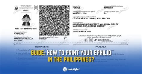 How to print your ePhilID (Digital National ID)? - WhatALife!