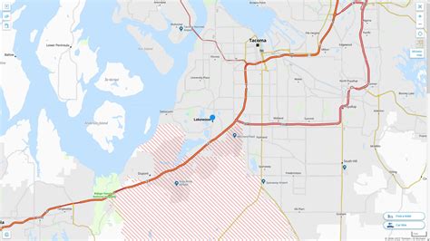 Lakewood, Washington Map