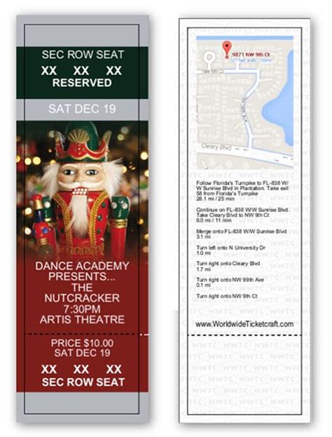 Design it Yourself, Full Color Nutcracker themed Event Tickets