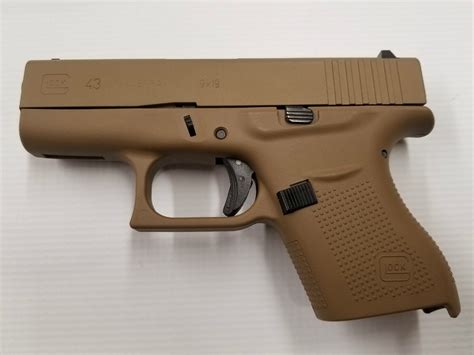 Glock 43 Fde 13445 9mm Luger For Sale at GunAuction.com - 14868761