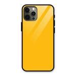 Buy Gold Yellow Glass Back Case for iPhone 12 Pro Max Online at Best ...