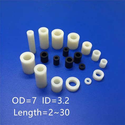 Aliexpress.com : Buy M3 ABS Nylon Round Spacer Nylon Spacer Straight Hollow Support Tube 3.2MM ...