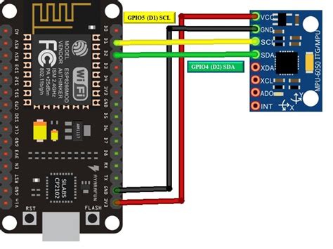 MPU-6050 with ESP8266 NodeMCU (Arduino IDE) - Display on OLED