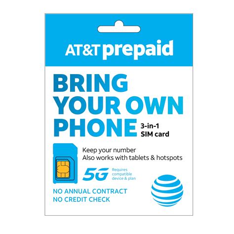 AT&T Prepaid Sim Kit 3-in-1 SIM - Walmart.com