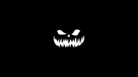 3840x2160 Resolution Halloween Black & White Minimalist 4K Wallpaper - Wallpapers Den