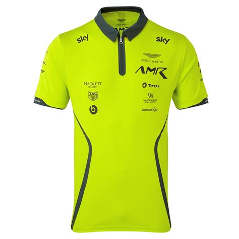 Aston Martin Racing Team Polo Shirt 2019 Lime Green ADULT - Motorsport ...